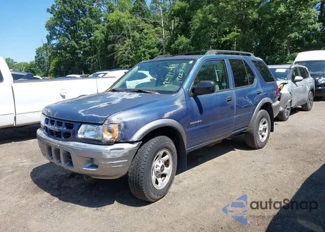 2002 Isuzu Rodeo S 2.2L из США, поврежденный, VIN 4S2CK58D224333439